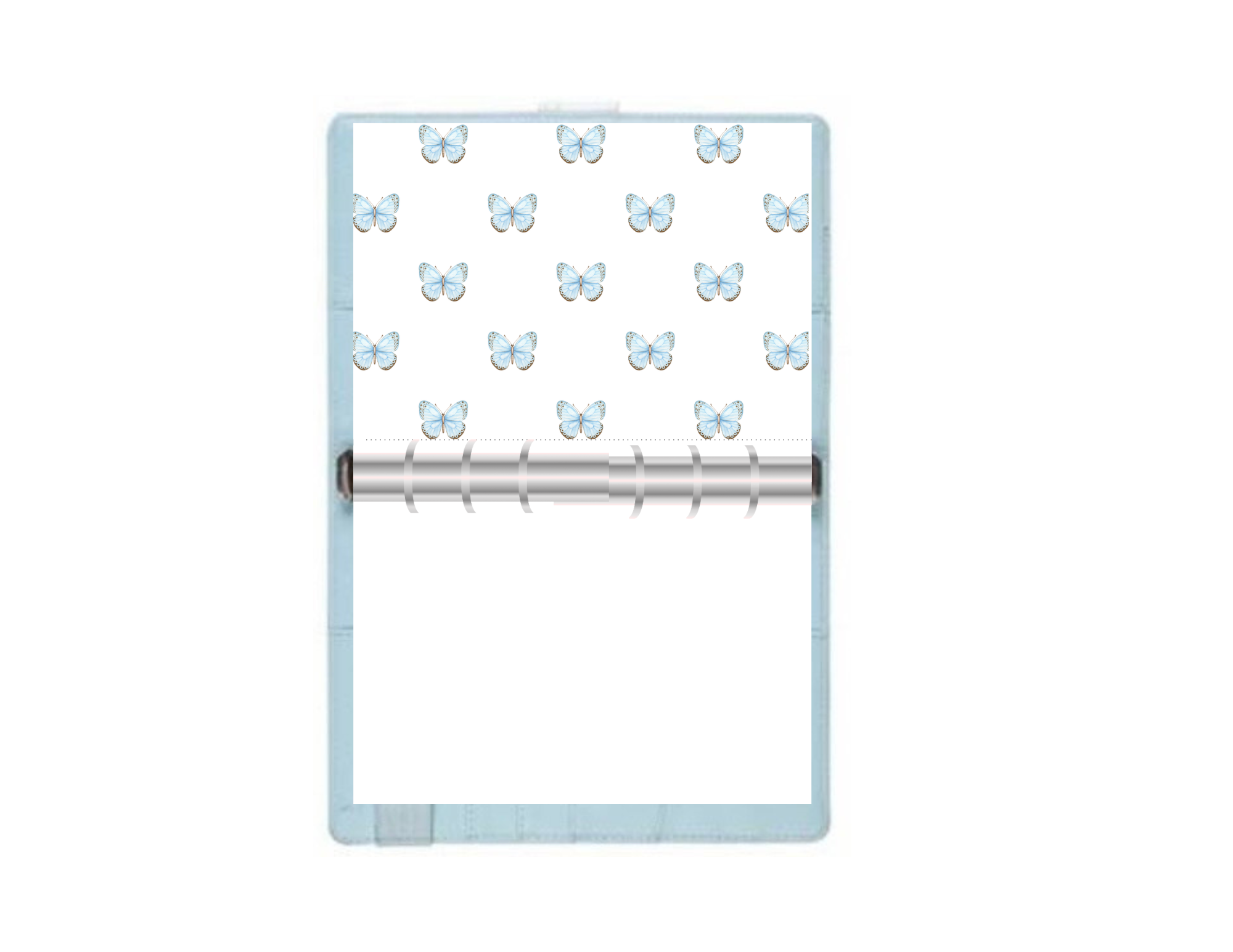 BABY BLUE BUTTERFLY ENVELOPE
