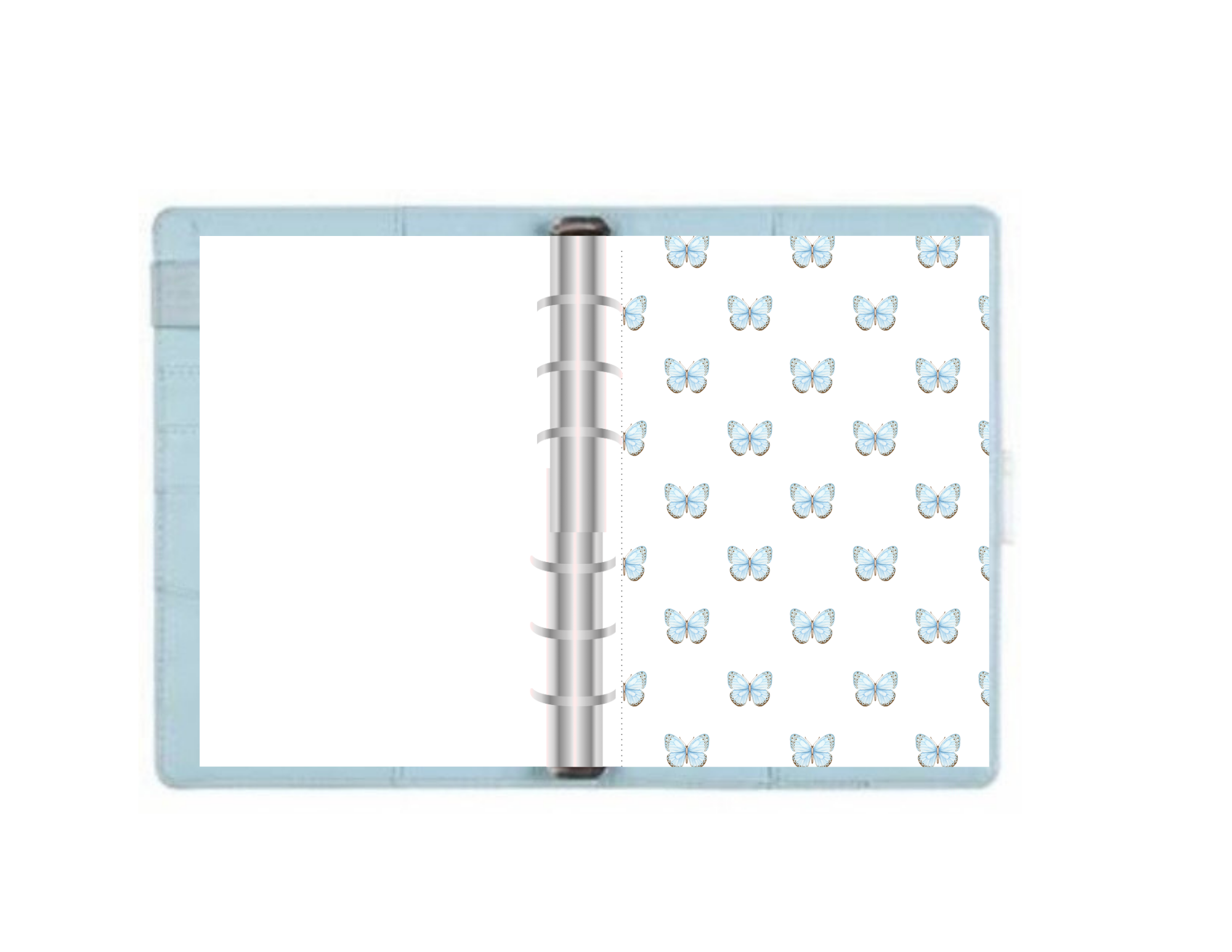 BABY BLUE BUTTERFLY DASHBOARD