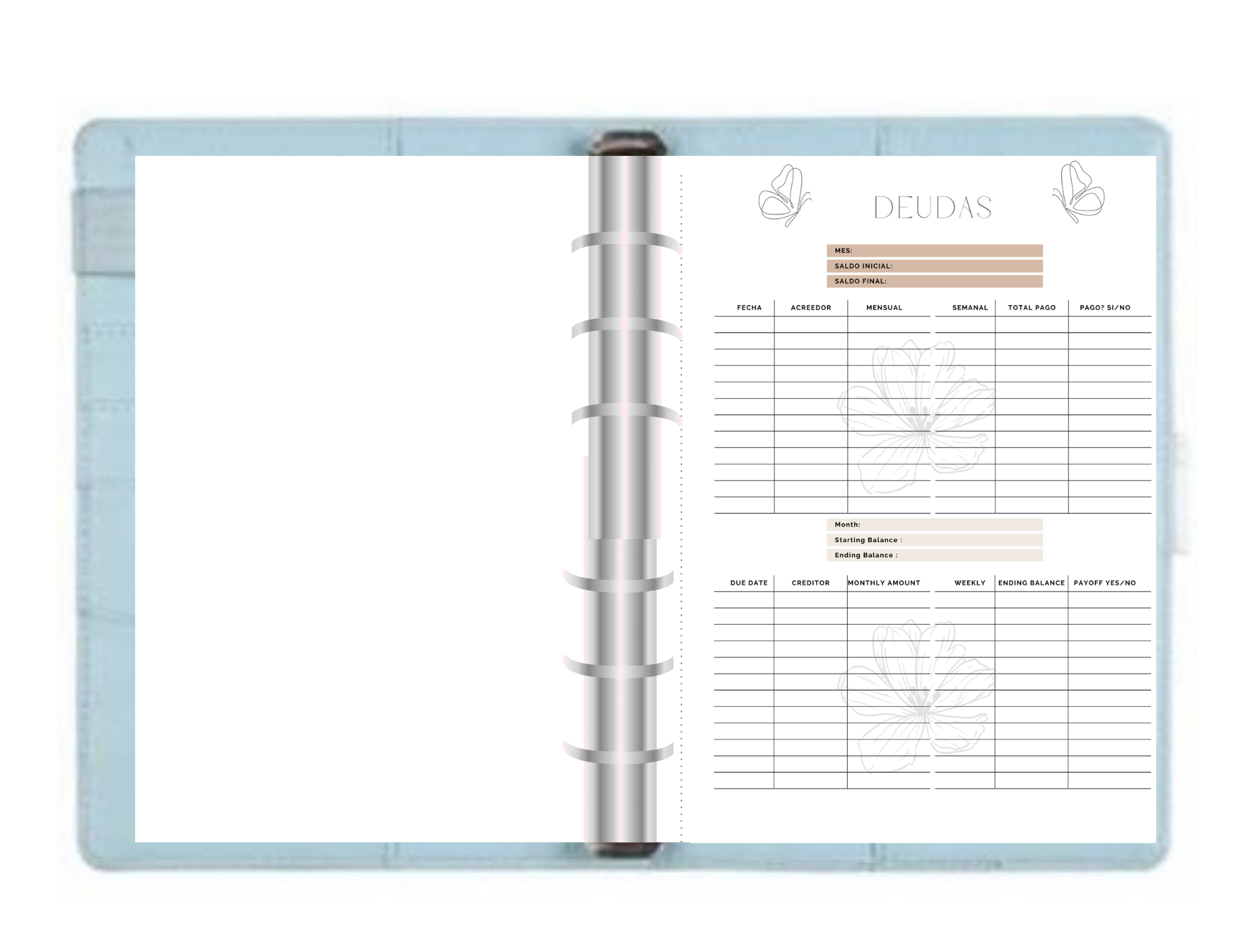 PLANIFICADOR DE FINANZAS A5