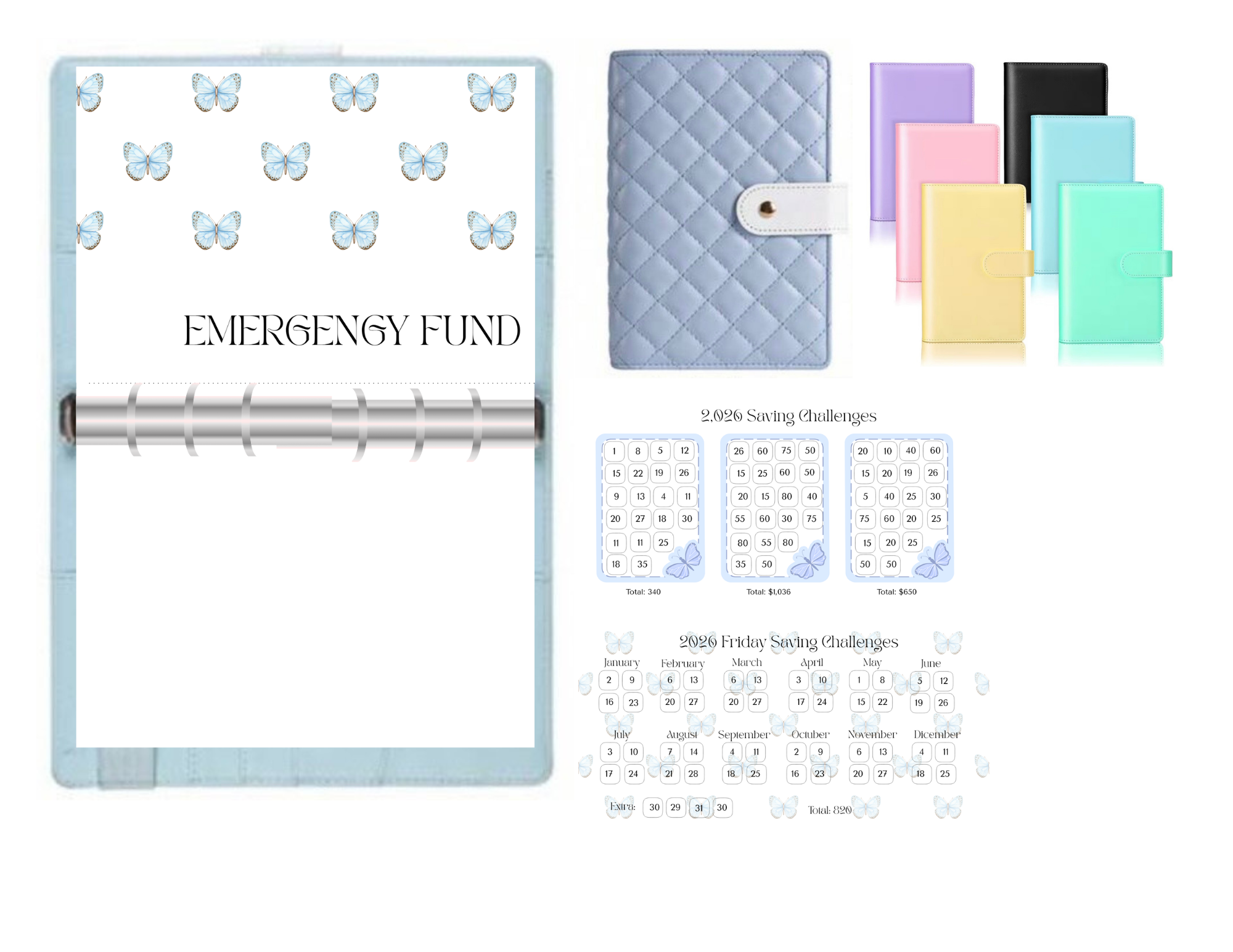 BABY BLUE BUTTERFLY BUDGET BUNDLE