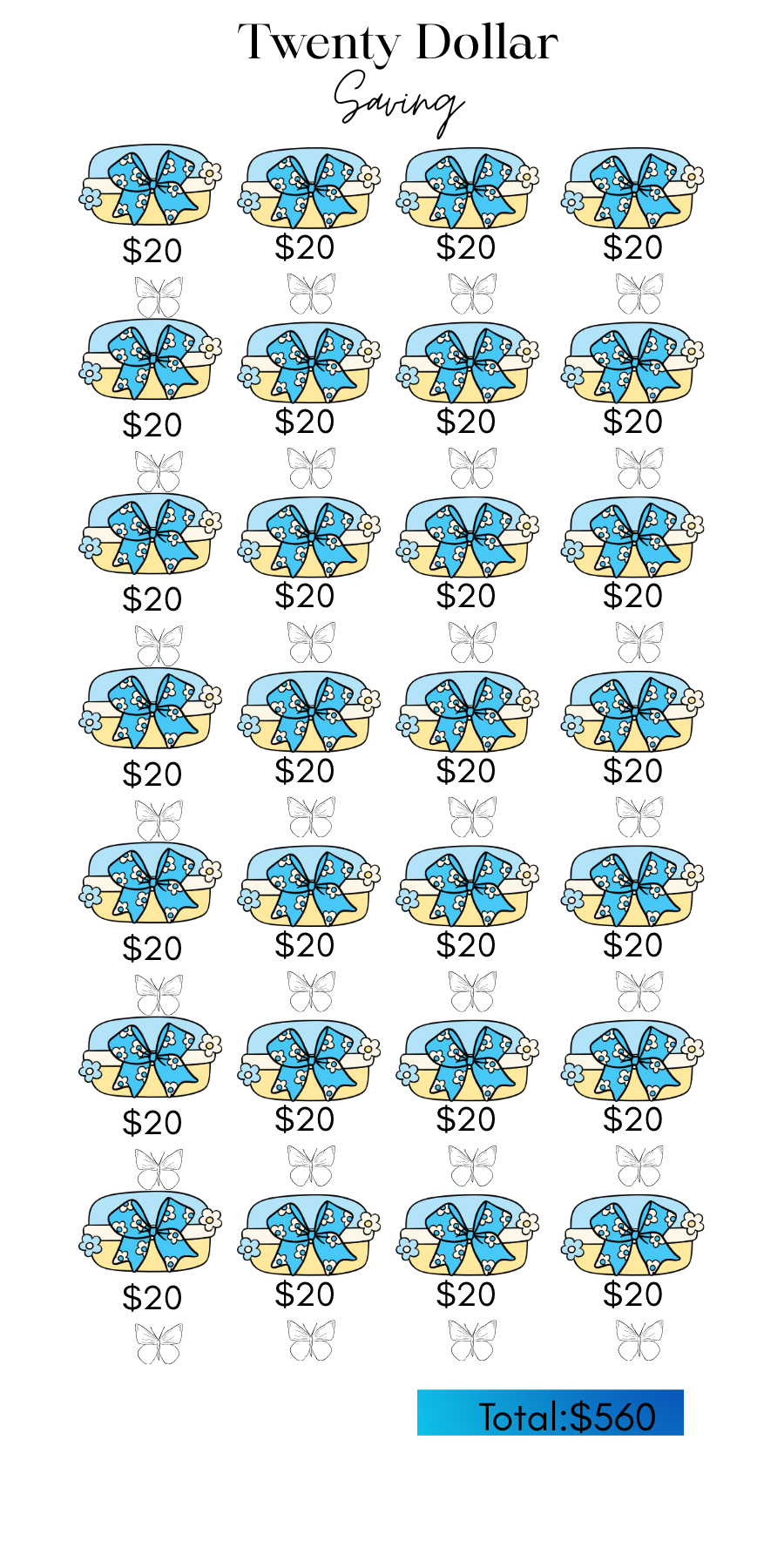 TWENTY DOLLAR SAVING